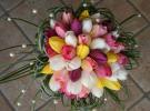 Bouquet sposa tulipani e perle