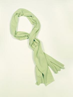 sciarpa di puro cashmere unisex colore verdino melange