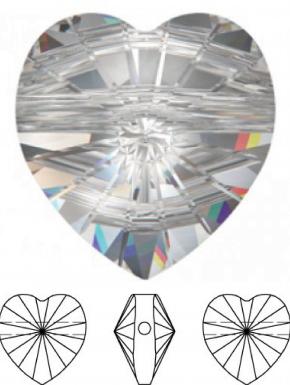 SWAROVSKI ELEMENTS 5742 Crystal Heart Beads 10mm